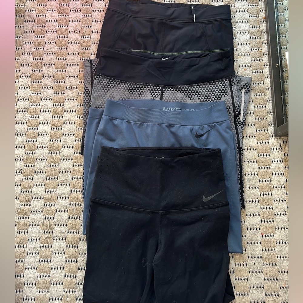 Amazing deal! Nike drifit running leggings lot.  4 pairs size M
